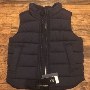 GAP puffer vest with Sherpa lining